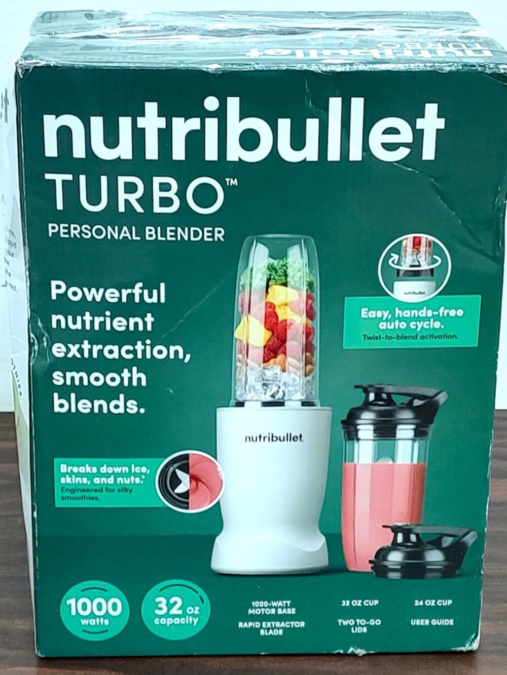 LPN - NutriBullet Turbo 1000 Series Blender Matte White